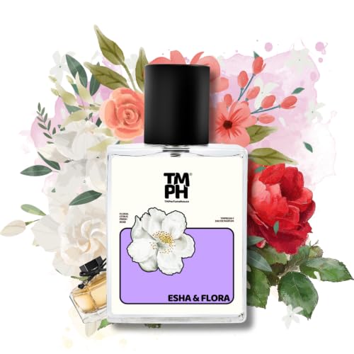 Image of TMPerfumehouse ESHA & FLORA EDP for Women | Fruity, Floral & Long Lasting Perfume Spray | Floral, Rose & Citrusy Fragrance | Luxury Gift for Her | TMPH | 50ml