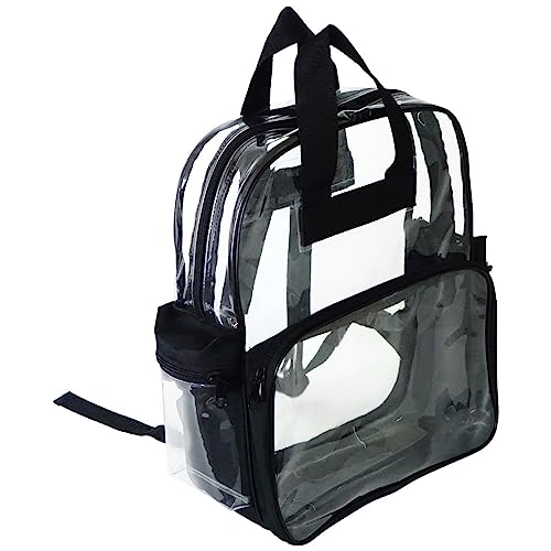 Transparent Clear Unisex Travel Security Multi-purpose Bookbag/Backpack (15