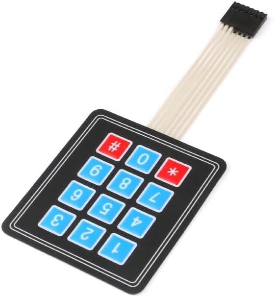 3x4  Membrane switch keypad