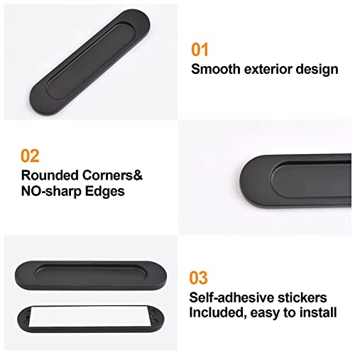 MOROBOR Self-Stick Oval Sliding Door Pulls - Image 4