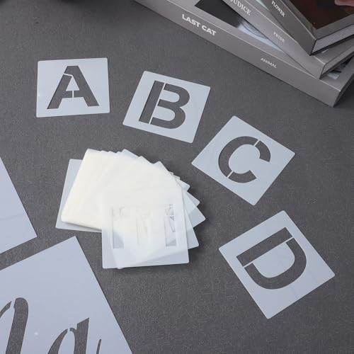 Plantillas de números para pintar letras lavables en manualidades de madera y tela 6