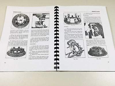 Open manual page showing clutch component diagrams