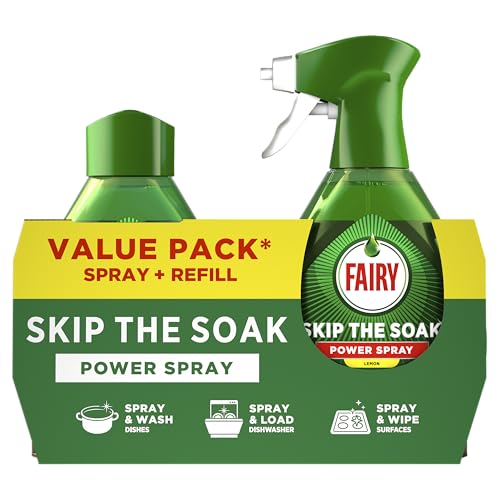 Dégraissant 100% efficace Fairy spray vaisselle citron kit 1,3L