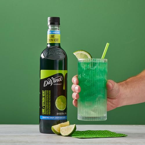 Image of DaVinci Gourmet Sugar-Free Lime Syrup, 25.4 Fluid Ounces (Pack of 4)
