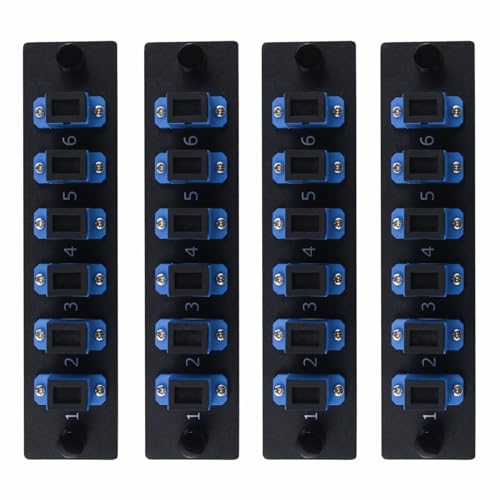 Panneau de brassage SC/UPC lot de 4 avec 6 ports fibre optique monomode
