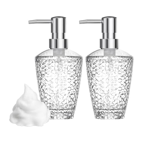 2 Soap Dispensers for Kitchen and Bathroom - Includes Foaming, Dish, and Hand Dispensers. Ideal for Liquid Soap, Lotion, and Hand Sanitizer Cover