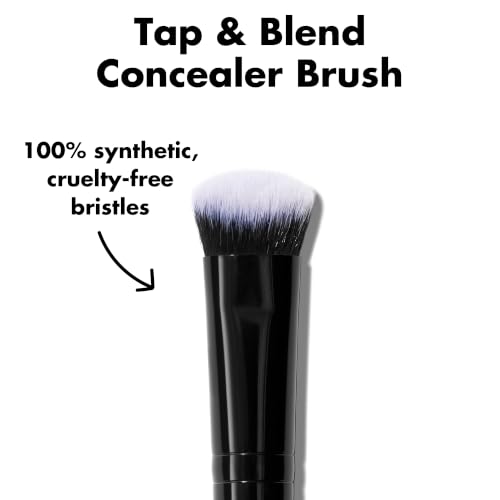 Image of e.l.f. Tap & Blend Concealer Brush, Covers Blemishes & Dark Spots For An Airbrushed Finish With A Precision Tip, Synthetic, Vegan, & Cruelty-Free