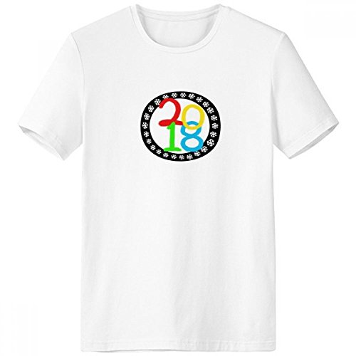 T-shirt Flocon de neige Homme blanc col rond idéal pour le sport et les sorties d'été