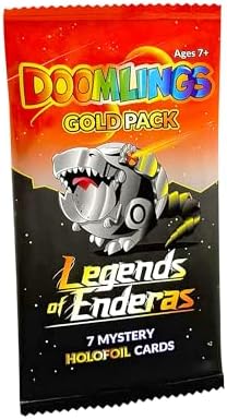 Doomlings Card Game: Legends of Enderas Expansion - Collectible Mystery Holofoils Gold Pack (7 New Holofoils) | 2-6 Players, Ages 7+ image 3