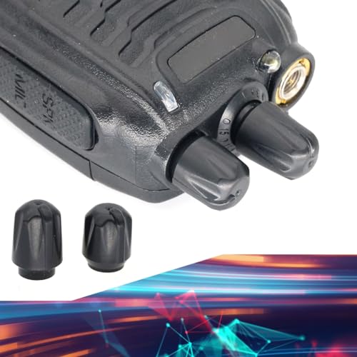 Vdaxvme Two Way Radio Volumes Control Knob and Channel Knob Button Caps Replacements for for 888S