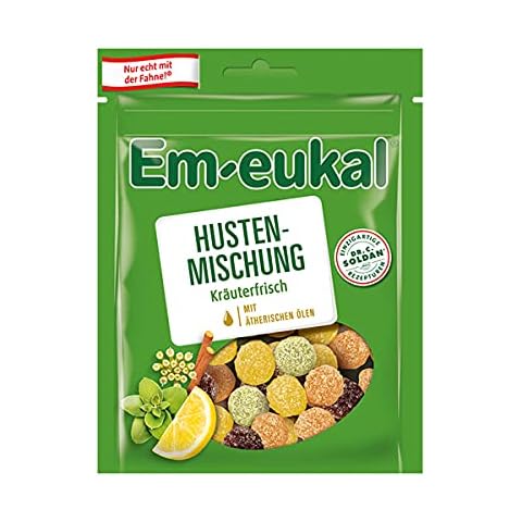 Em-eukal Husten Mischung kräuterfrisch mit feiner Zuckerkruste 90g Cover