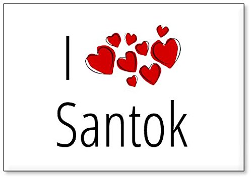 I Love Santok, Fridge Magnet (Design 3)