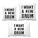 DIYthinker I Want A New Drum Juego de cojines, funda de cojín para el hogar, sofá, decoración de regalo