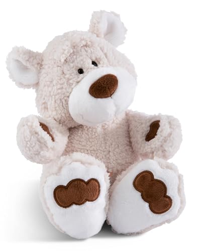 NICI-Peluche Oso Bendix 20cm Beige-Sostenible, Hecho de Suave Tejido Peludo, Ideal para Jugar y abrazar, Tanto para niños como para Adultos Una excelente Idea de Regalo, Color Sentado, (49436)
