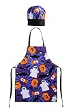 Premier Housewares 5100086 - Juego de Delantal y Gorro de Cocinero Infantil, diseño de Halloween