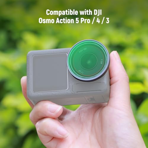 NEEWER UV Filter Compatible with DJI Osmo Action 5 Pro / 4/3, Snap On Multicoated HD Glass Protective Action Camera Lens Filter Reduces Haze & UV Rays, FL-A70 - image 2