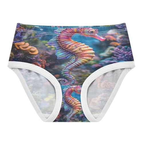Colorful Seahorse Undersea Toddler Girls's Underwear 2T 202b8734