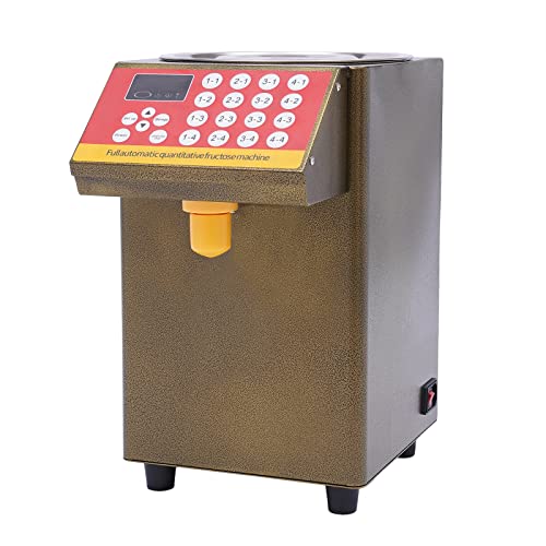 MhdunueSK 110V Fructose Quantitative Machine,500W Fructose Dispenser,for Milk Tea Soft Drink,Suitable for Ice shop,pearl Milk Tea Shop,Coffee Bar,Coffee Shops Simple Operation