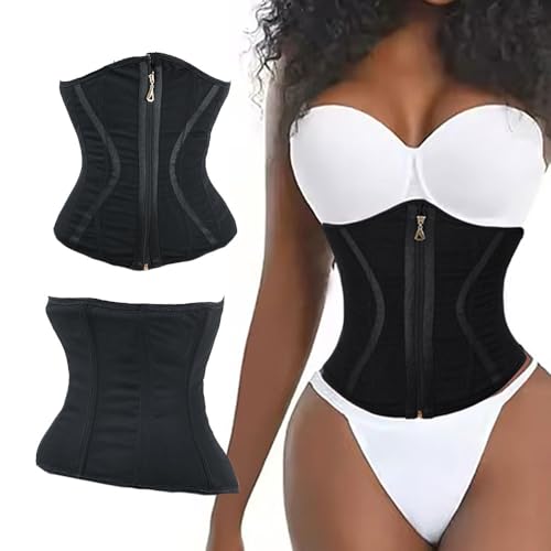 Colombian Girdles waist trainer shapers faja colombianas corset top women corset shapewear for women (US, Alpha, X-Large, Regular, Regular, 3, Black)