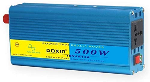 Wechselrichter 12V bis 220V PKW-Spannungswandler Inkl. Stecker für Zigarettenanzünder, USB-Ladeanschluss