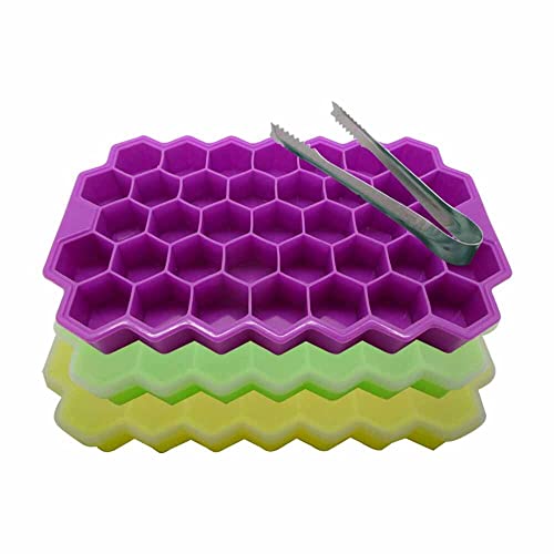 Gadgetime USA 3 pack molde de hielo con tapa y pinzas miniatura 1