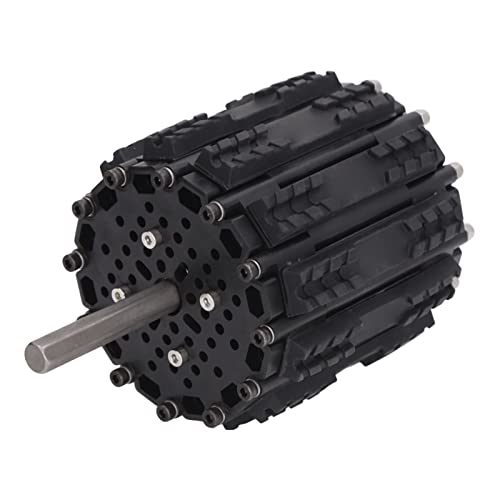 Kadimendium Track Wheel, Easy Installation Anti Slip Pom Rubber Chain Wheel Part 4.9In Width For Replacement #TOP16