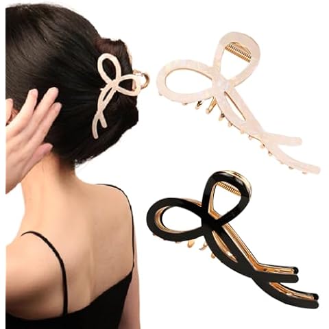 WACHLL Metal Claw Clips - Acetic acid Claw Clips for Thick Hair | Metal Hair Clips for Women | Perfect Jaw hair clamps for Women and Thinner | Fashion Hair Accessories Cover
