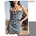 WHIPPY Vintage Western Leather Belt for Women Double Buckle Retro Cowgirl Waist Belts for Jeans Pants Dresses Black Silver, M