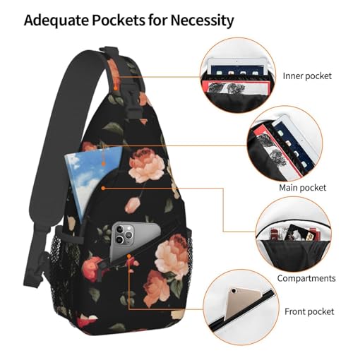 Flowers (2) Stylish Men'S Messenger Bag - Durable Polyester, Huge Capacity & Adjustable Strap4