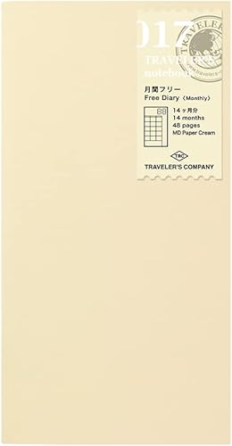 1 cuaderno para viajeros Midori recarga 017 diario mensual