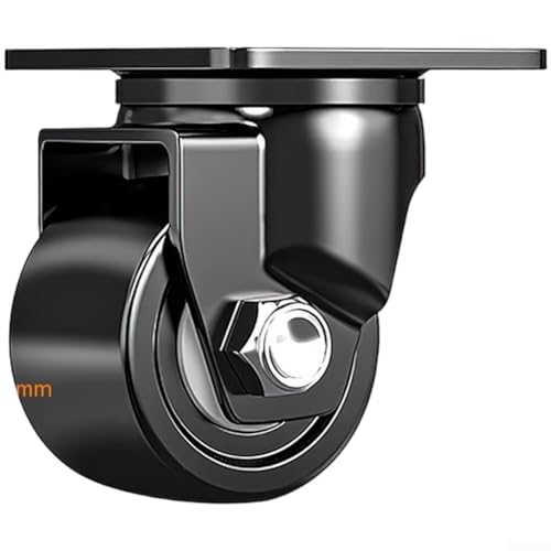 Oniissy Ruedas giratorias industriales con bajo centro de gravedad, ruedas de nailon resistentes para una rotación suave de 360 grados, sistema de rodamiento doble sellado para mayor durabilidad, (P)