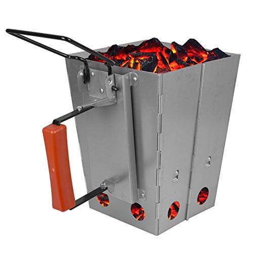 ASAB Foldable Barbecue BBQ Charcoal Chimney Starter Quick Start Grill Lighter Burner Coal Fuel Outdoor Camping Gadget