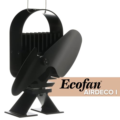 Ecofan AirDeco I - Ventilador de estufa con diseño moderno y potente, tecnología de arranque de baja temperatura, ideal para estufas de leña, gas, pellets y esteatita - imagen 2
