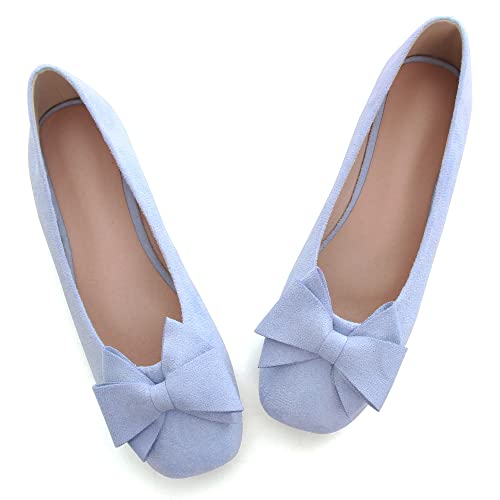 Dear Time Women's Flats Shoes Bowknot Dressy Ballets Loafers Wedding Business Casual Walking Shoes
