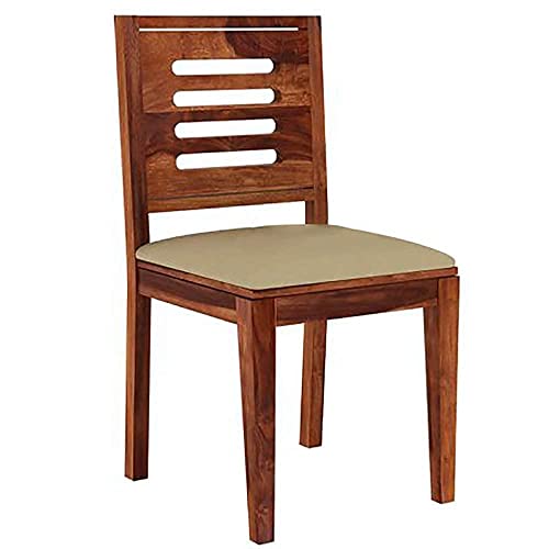 Image of Solid Sheesham Wood 6 Seater Dining Table with 6 Chair for Living Room | Sheesham Wood Dining Set | Hotel Restaurant Dining Set | 6 Seater Dining Set (6 Seater Dining, Brown)