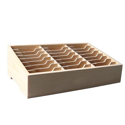 Organisateur de bureau durable en bois avec 24 compartiments pour accessoires - 2