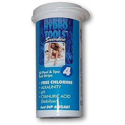 Swimline Hydrotools 4 Way Pool and Spa Water Test Strips Cover