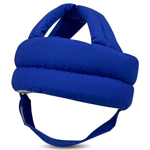Image of Baby Head Protector Baby Helmet for Crawling Walking, No Bumps Safety Head Adjustable Protective Cap for Walking, Playing (Sapphire Blue)