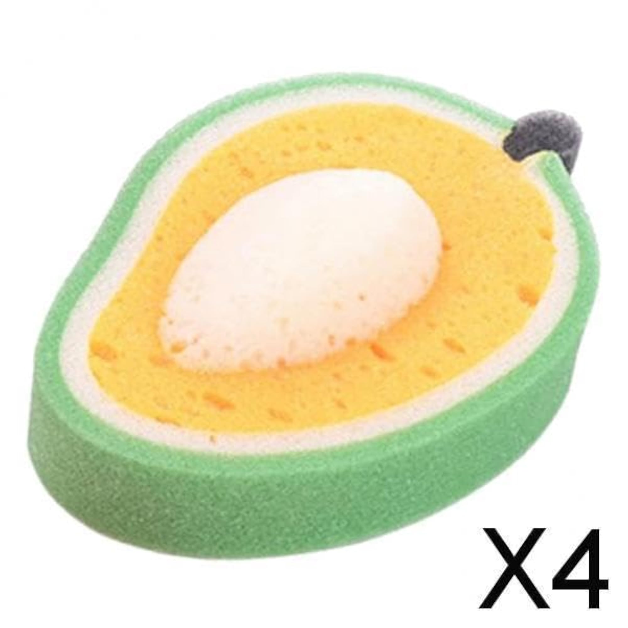 Cartoon Fruit Children Bath Cleaning Sponge, Mango Design