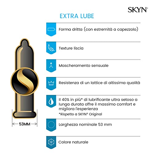 SKYN Extra-Lubricated Kondome ohne Latex, extra geschmiert, 54 Stück – Bild 3