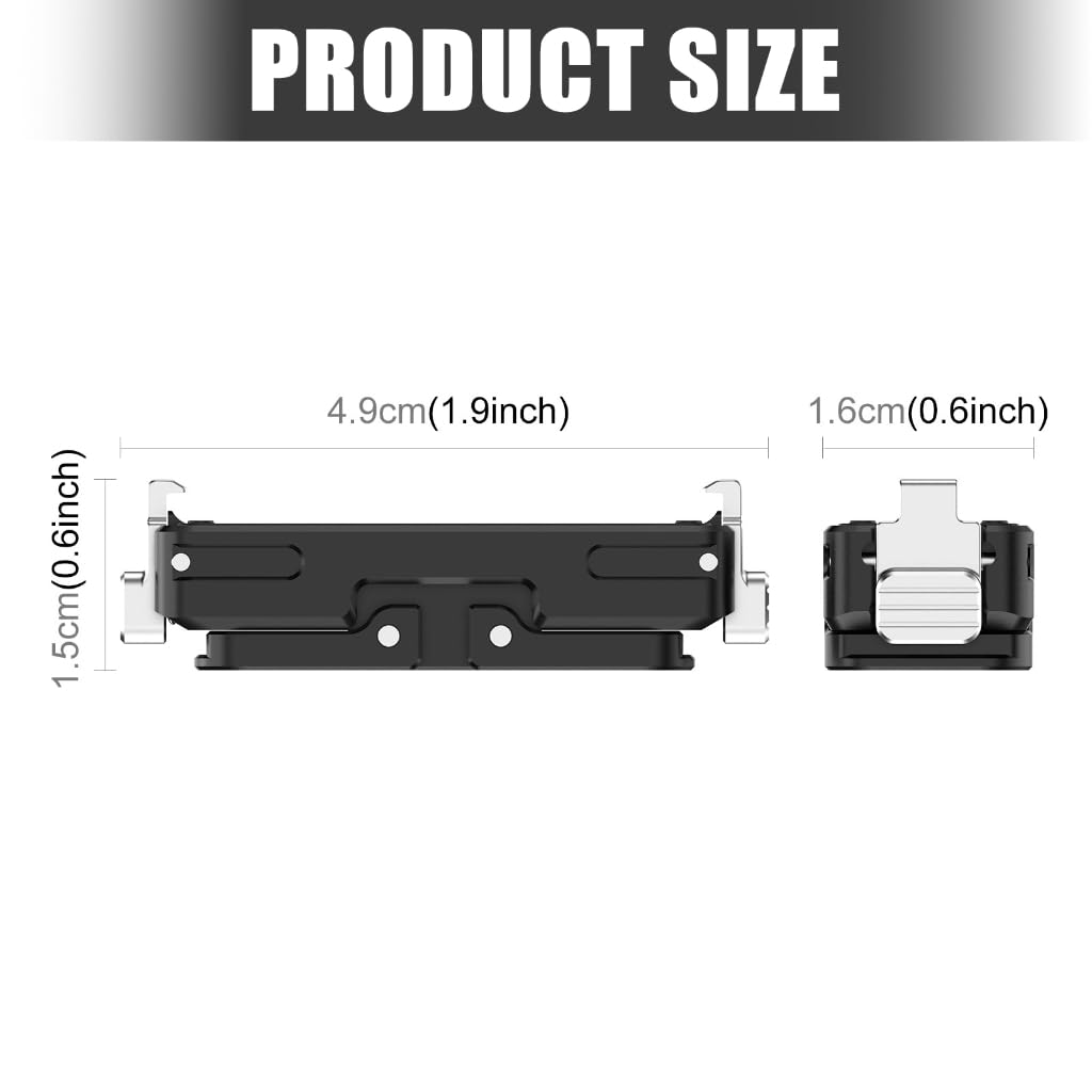 Adattatore magnetico per treppiedi a vite da 1/4", installazione rapida e stoccaggio compatto