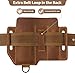 Jack&Chris Genuine Leather Multitool Sheath, Handmade EDC Belt Organizer with Belt Loop for Multi-Tool Flashlight Pen Key Clip, Practical EDC Pouche Great for Work and Daily Use