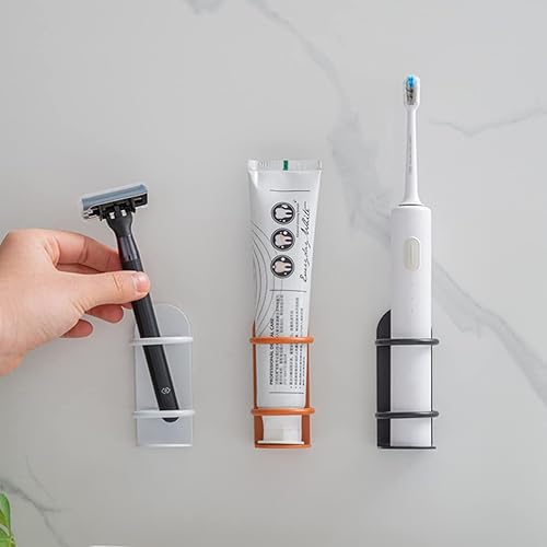Miniatura 5 de DOITOOL Estantes montados en la pared, 2 unidades, soporte eléctrico para cepillos de dientes, organizador de almacenamiento para baño, encimeras de