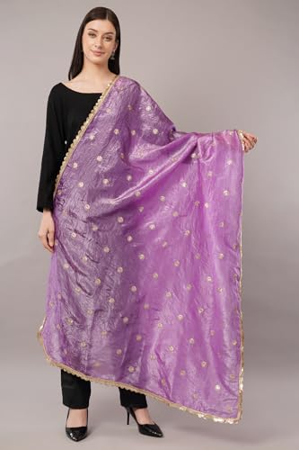 Crush Dupatta on Art Silk, Lightweight Shawl, Scarf, Wrap2