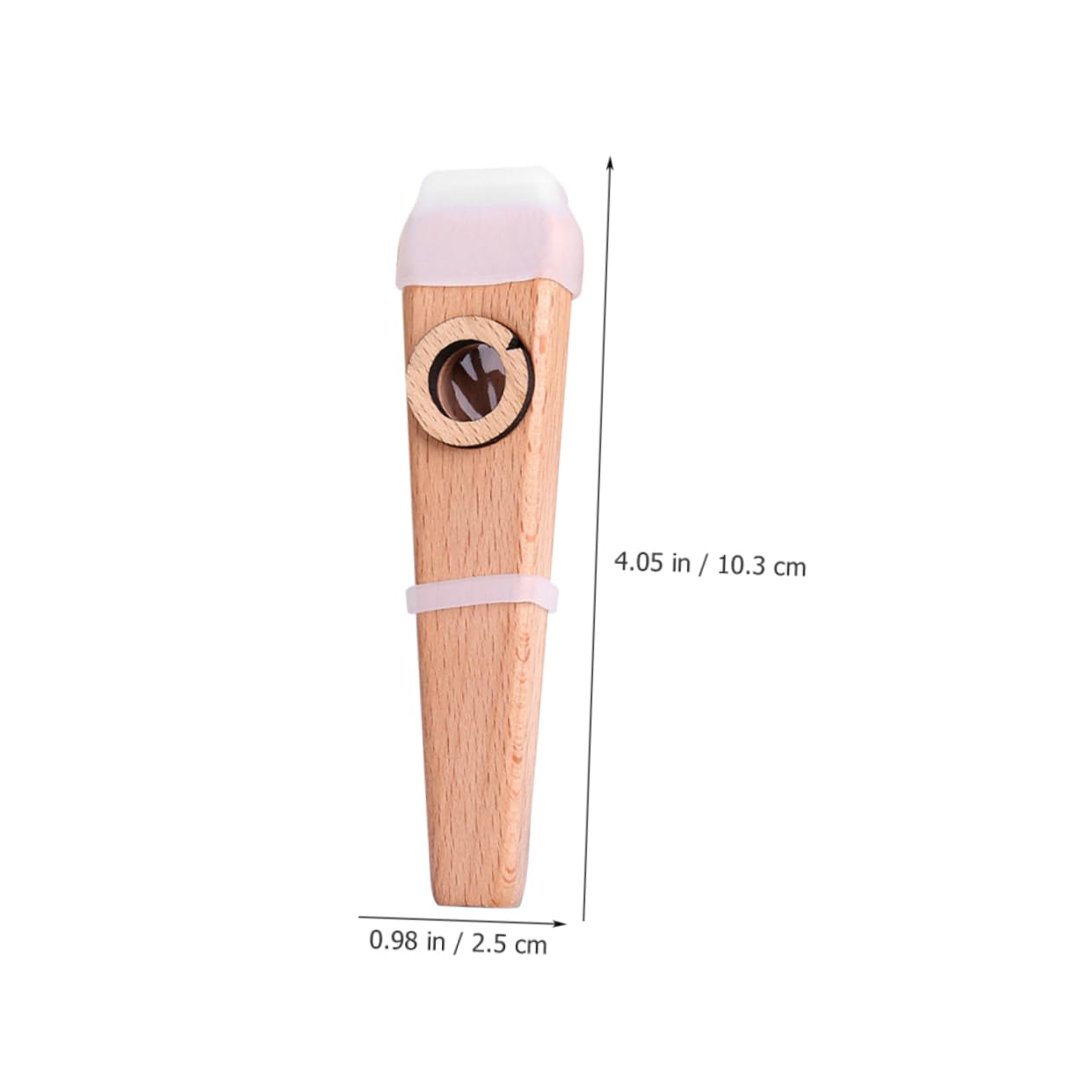 iplusmile Kazoo de Madera Profesional para Adultos Instrumento Musical Portátil con Resonancia Fuerte Acompañamiento para Guitarra Ukelele y Violín