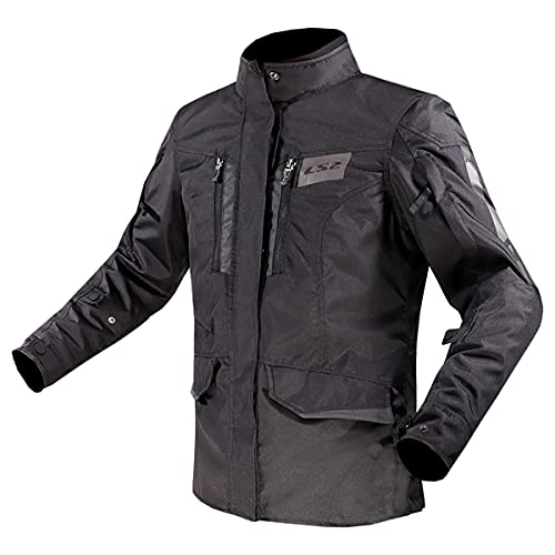 LS2 Metropolis Evo Urban - Chaqueta para mujer (negro, talla 3XL)