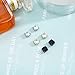 NEWITIN 6 Pairs Stainless Steel Magnetic Stud Earrings for Men Clip on Earring Magnetic Earring Unisex Non Piercing CZ Magnet Studs Diamond Earrings for Women Men