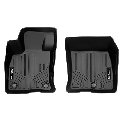 SMARTLINER Custom Fit All Weather Black 1st Row Floor Mat Liner Set Compatible with 2021-2023 Ford Bronco Sport & 2022-2023 Ford Maverick (Does Not Fit Hybrid Models)