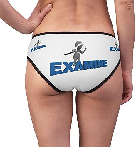Examine Character Panties, Examine Character Underwear, Briefs, Cotton Briefs, Funny Underwear, Panties For Women