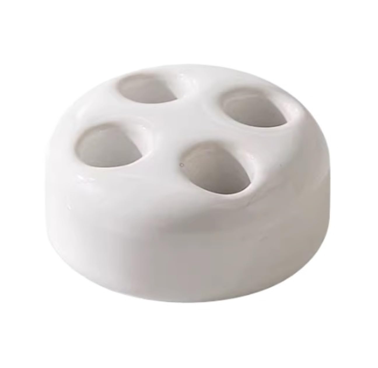 Bathroom Holder Ceramics Toothbrush Holder For Bathroom Vanity Countertops Office Pen Toothbrush Accessories(White)